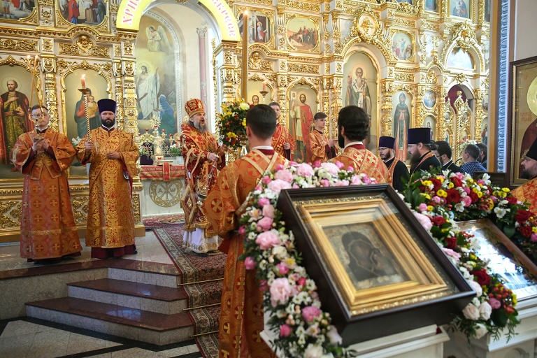 Из Москвы в Тверскую область прибыла Казанская икона Божией Матери